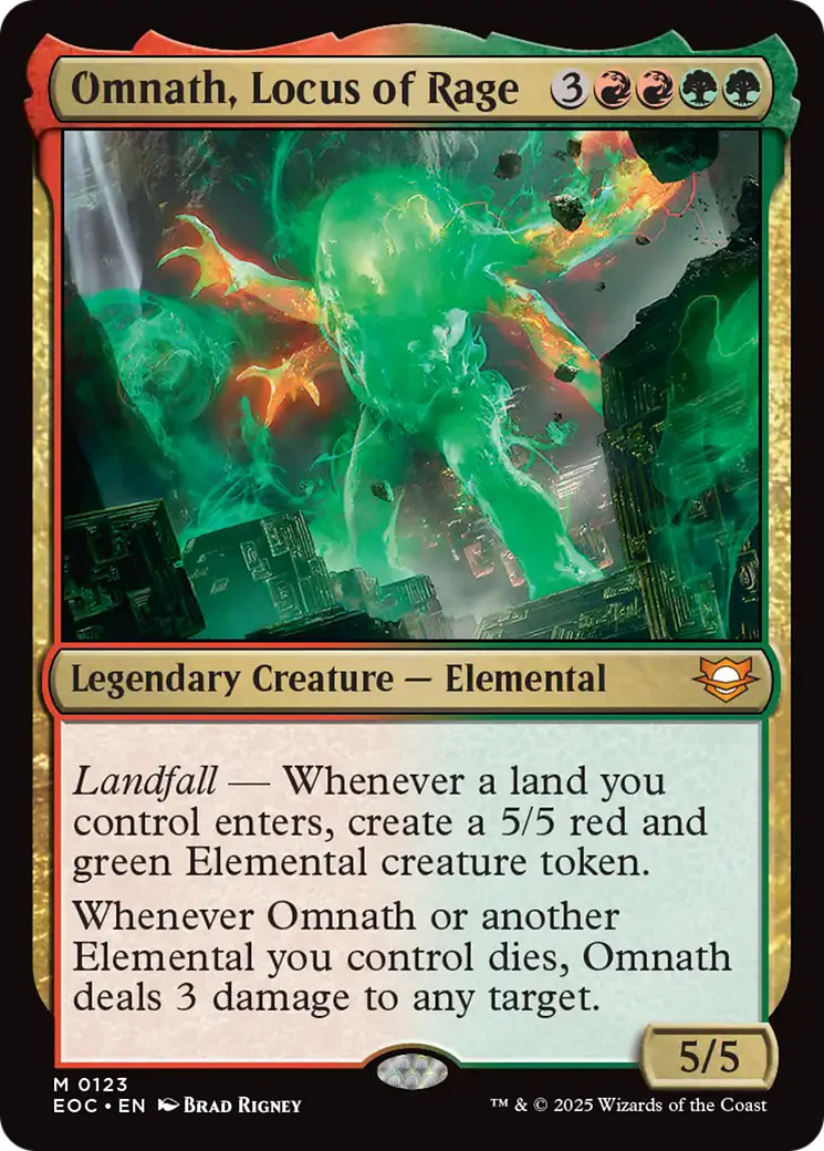 MTG Omnath, Locus of Rage [Edge of Eternities Commander] Near Mint Magic