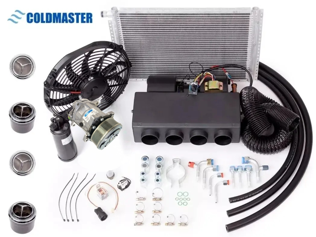 Coldmaster Universal Under Dash A/C Kit - Evaporator 432-7B10, PK-8 Serpentine