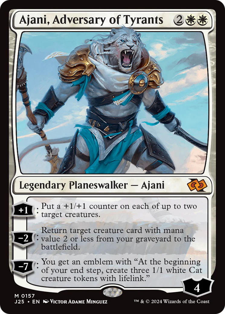 MTG Ajani, Adversary of Tyrants [Foundations Jumpstart] Near Mint Magic