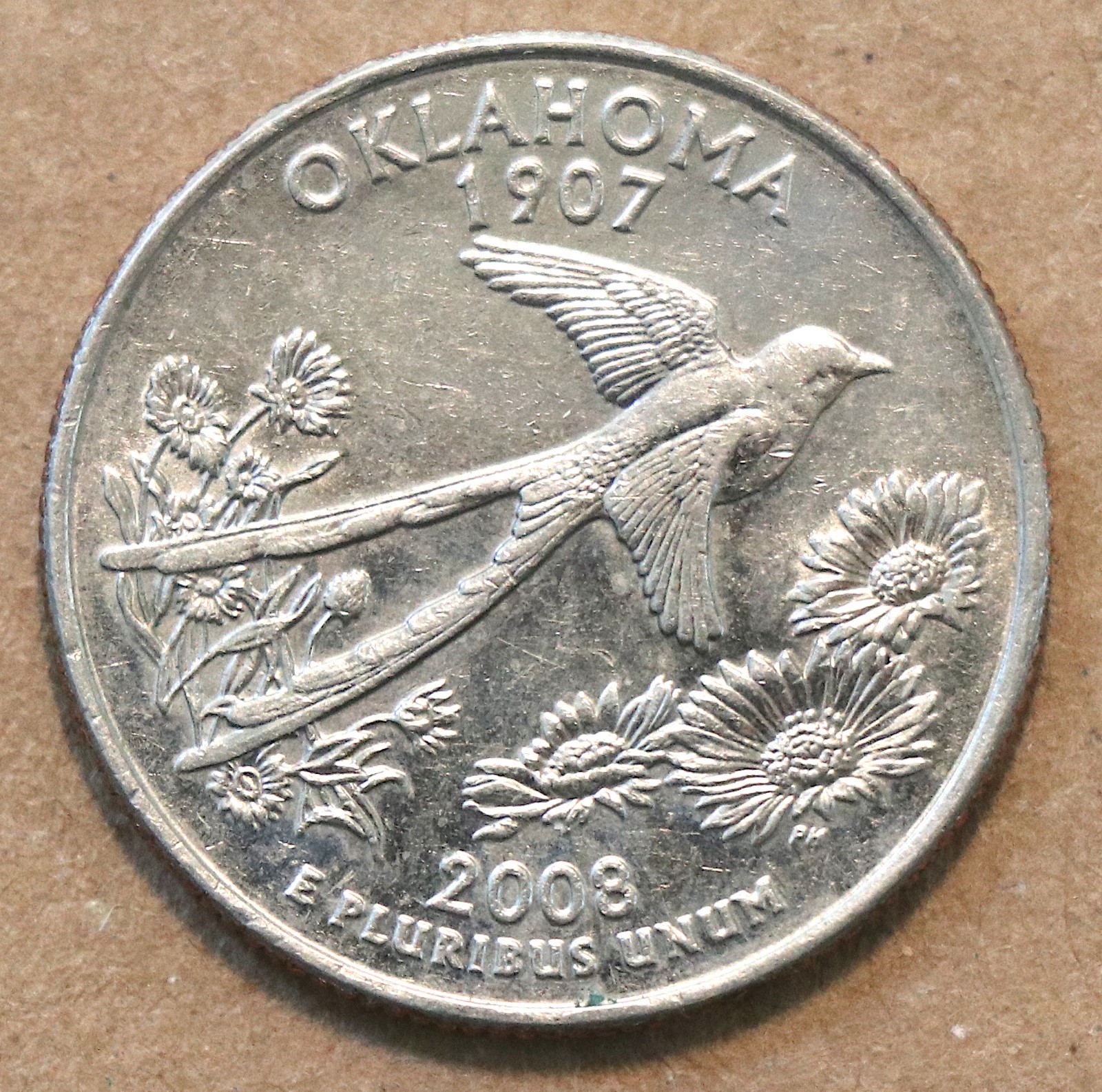 2008 D Oklahoma State Quarter