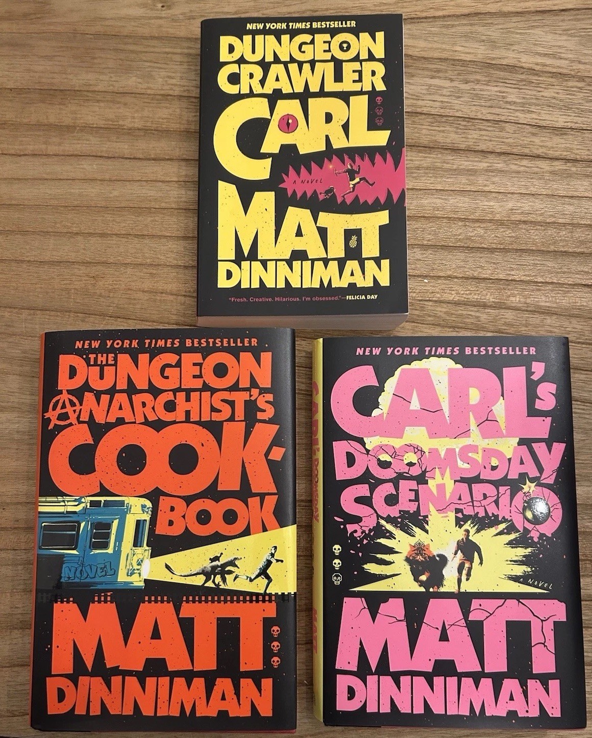 Dungeon Crawler Carl Series Lot Of 1-2-3 Books By Matt Dinniman 2 HB 1 PB Dungeon Crawler Carl Series Lot Of 1-2-3 Books By Matt Dinniman 2 HB 1 PB