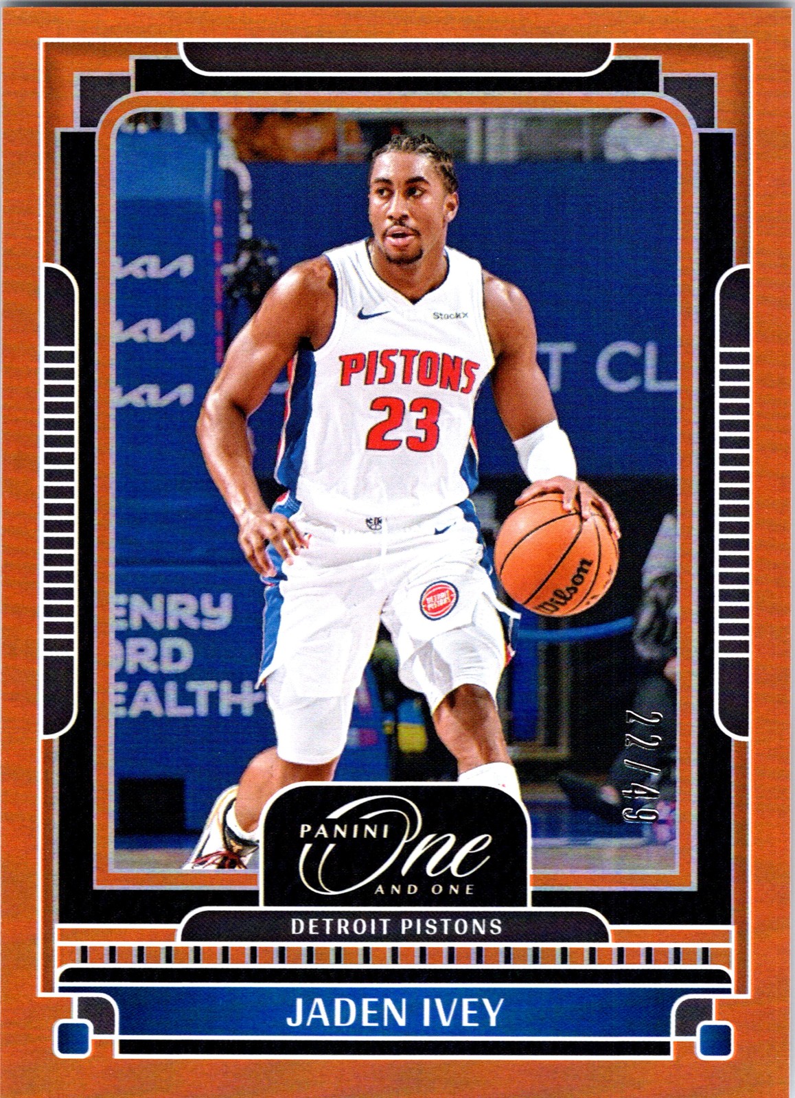 2024-25 Panini One and One #45 Jaden Ivey Orange #/49