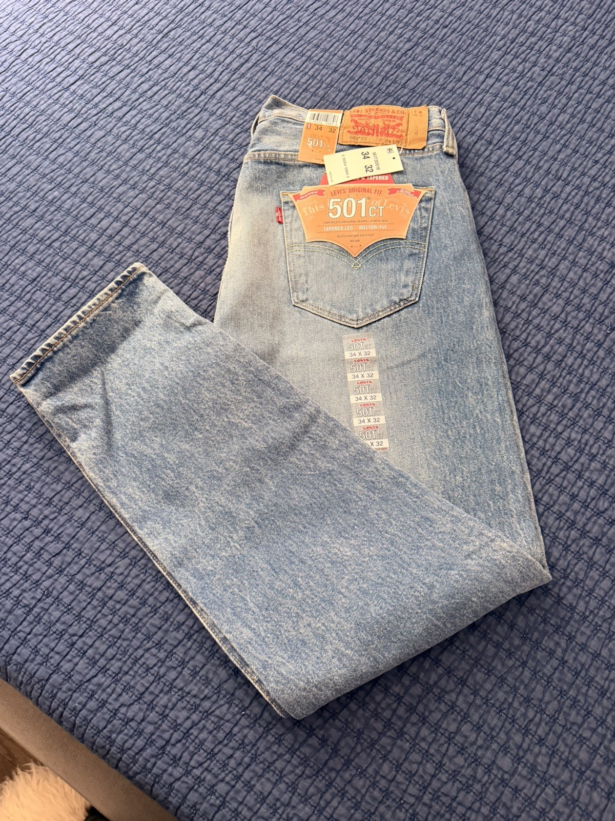 Levi\'s 501 Button Fly Jeans for Men, Light Blue - 501 Levi\'s 501 Button Fly Jeans for Men, Light Blue - 501