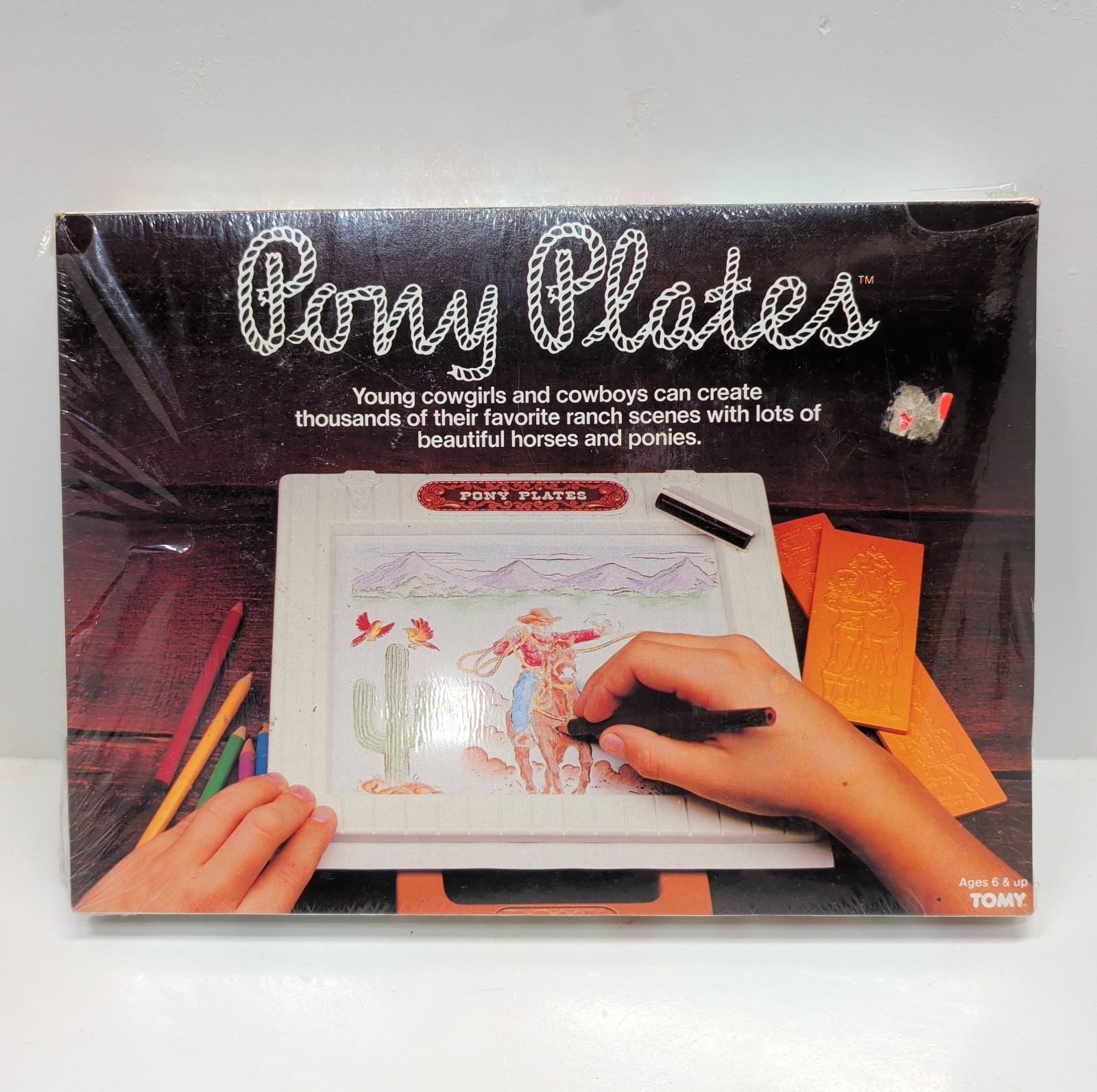 Vintage 1982 TOMY Pony Plates Fashion Design Kit – New Sealed Box NOS