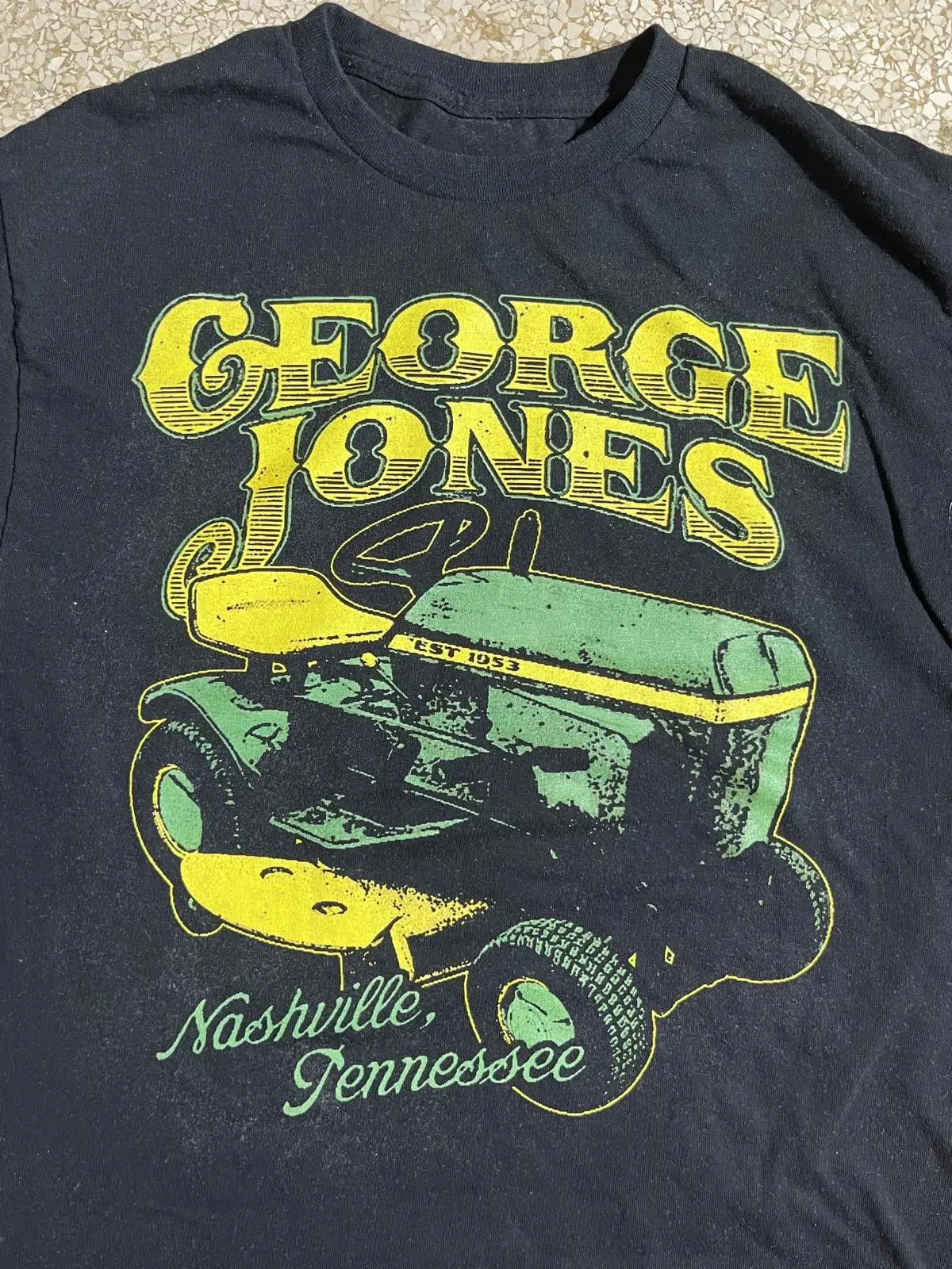 Vtg George Jones Gift For Fans Cotton Black All Size T Shirt For Men GC4278