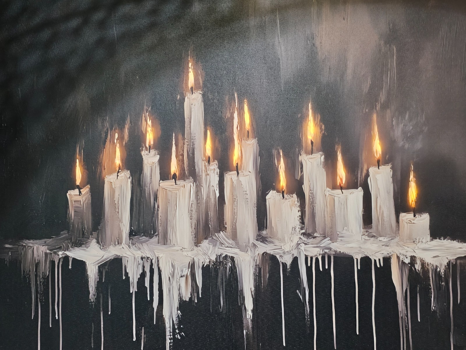 LED kirklands Spooky Gothic Dripping Candles Framed Wall Art Halloween viral ht LED kirklands Spooky Gothic Dripping Candles Framed Wall Art Halloween viral ht