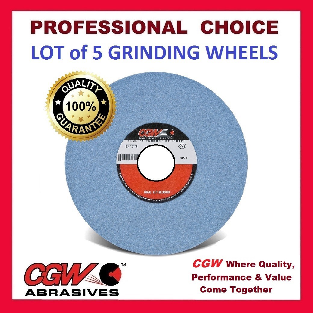 CGW 10 X 1 X 3 Premium Blue Aluminum Oxide Surface Grinding Wheel Grit-46-J-V32A
