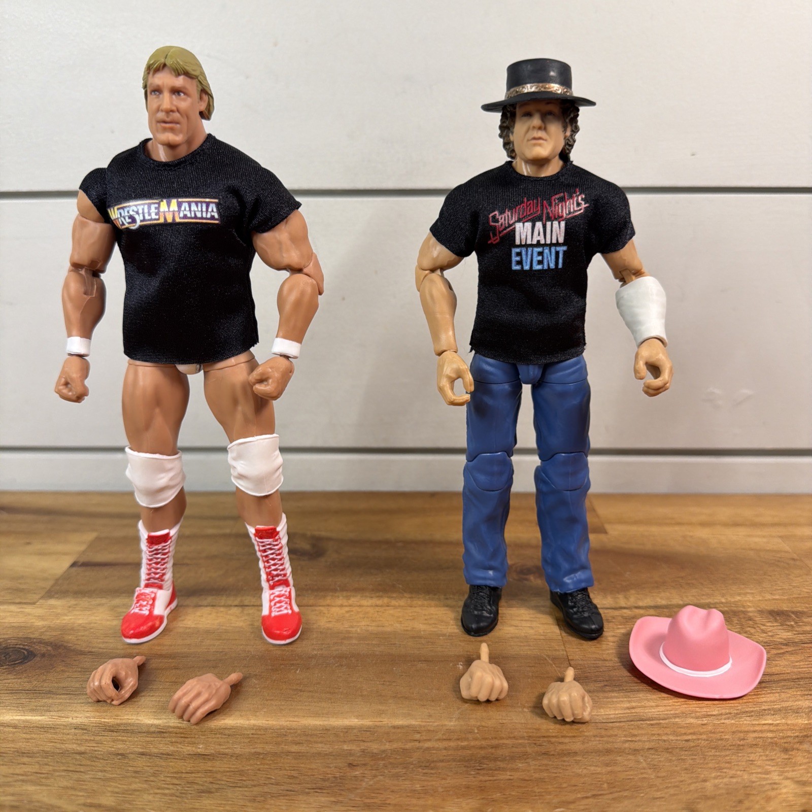 PAUL ORNDORFF & COWBOY BOB ORTON WWE Mattel Elite Figures from PIPER\'S PIT Set PAUL ORNDORFF & COWBOY BOB ORTON WWE Mattel Elite Figures from PIPER\'S PIT Set