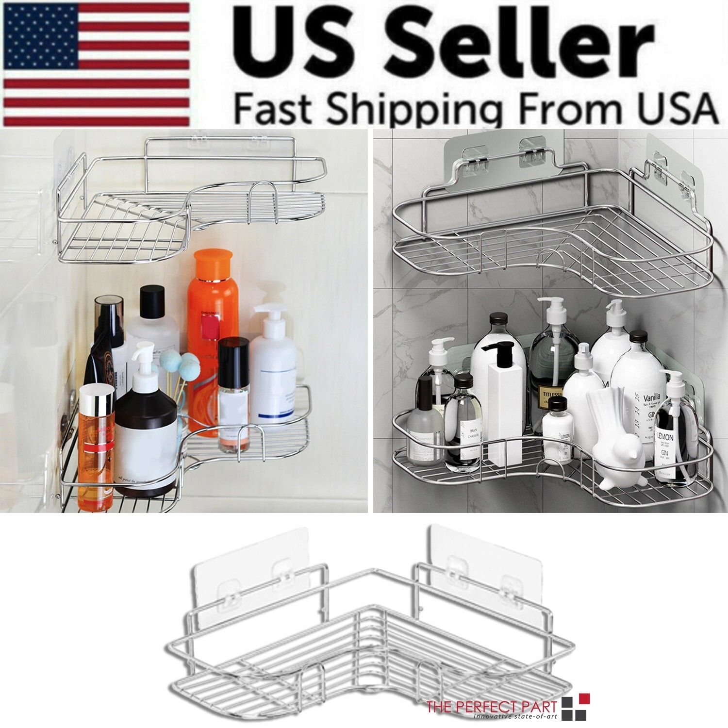 Shower Caddy Shelf Bathroom Corner Bath Storage Holder Organizer Triangular Rack Shower Caddy Shelf Bathroom Corner Bath Storage Holder Organizer Triangular Rack