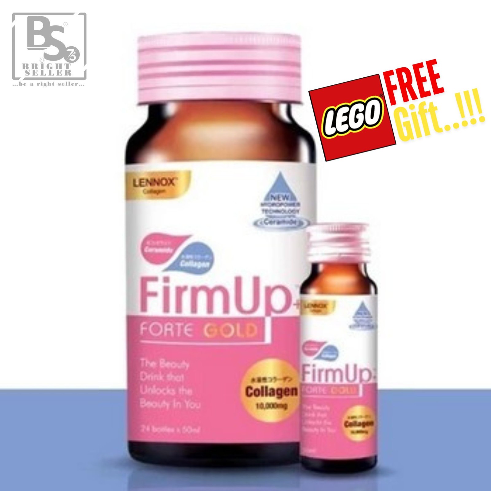 Lennox Firm Up Plus Forte Gold (50ml x 24\'s) NEW ORIGINAL -FREE Gift & (DHL Exp)