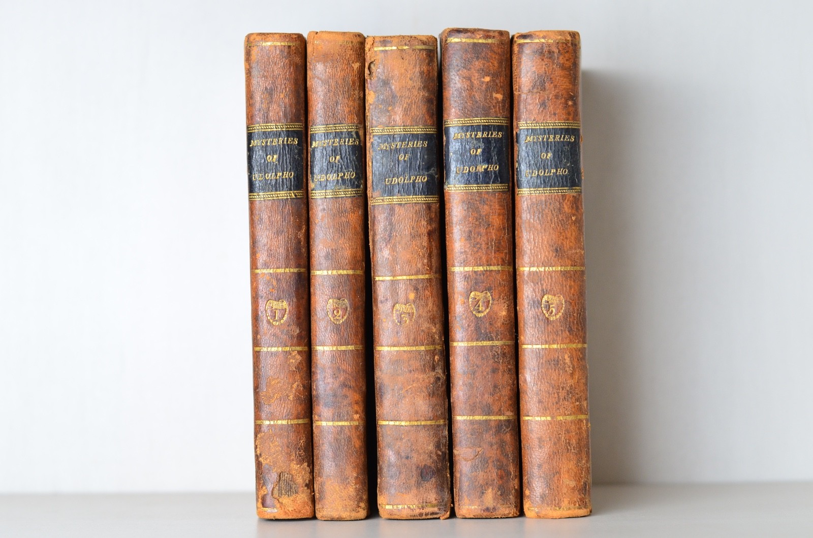Antique Complete Early Edition The Mysteries of Udolpho by Ann Radcliffe 1808