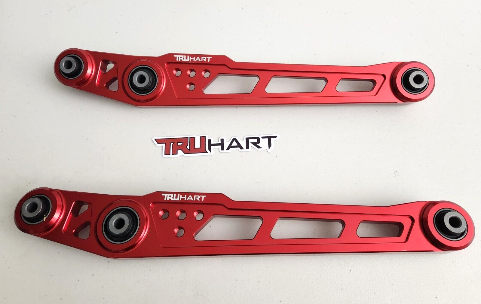 Truhart Rear Lower Control Arm Anodized Red Pair Kit For 96-00 Civic TH-H102-RE