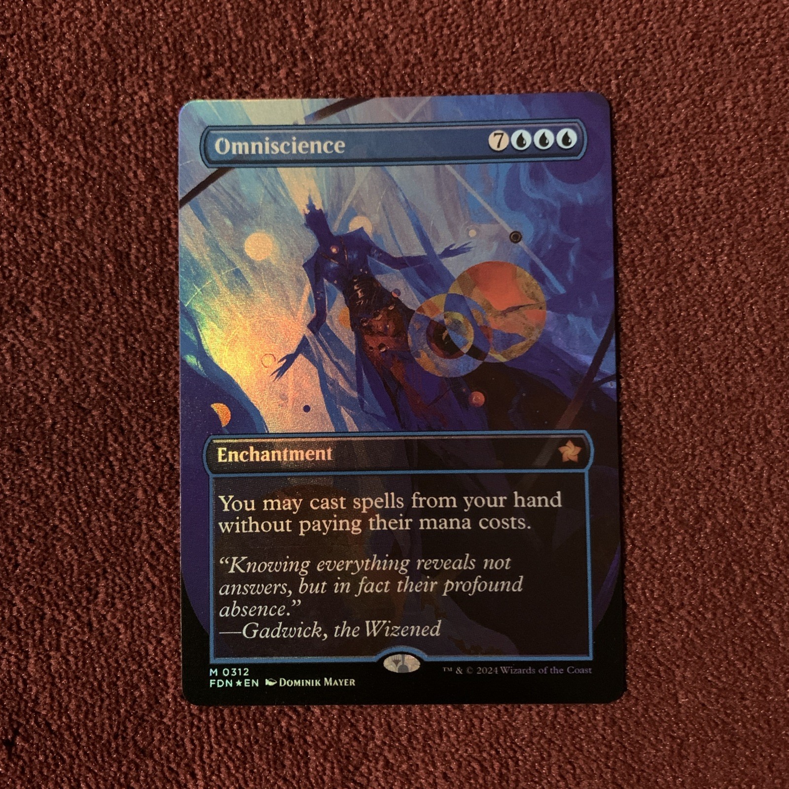 Omniscience (Borderless) Foundations Foil Omniscience (Borderless) Foundations Foil