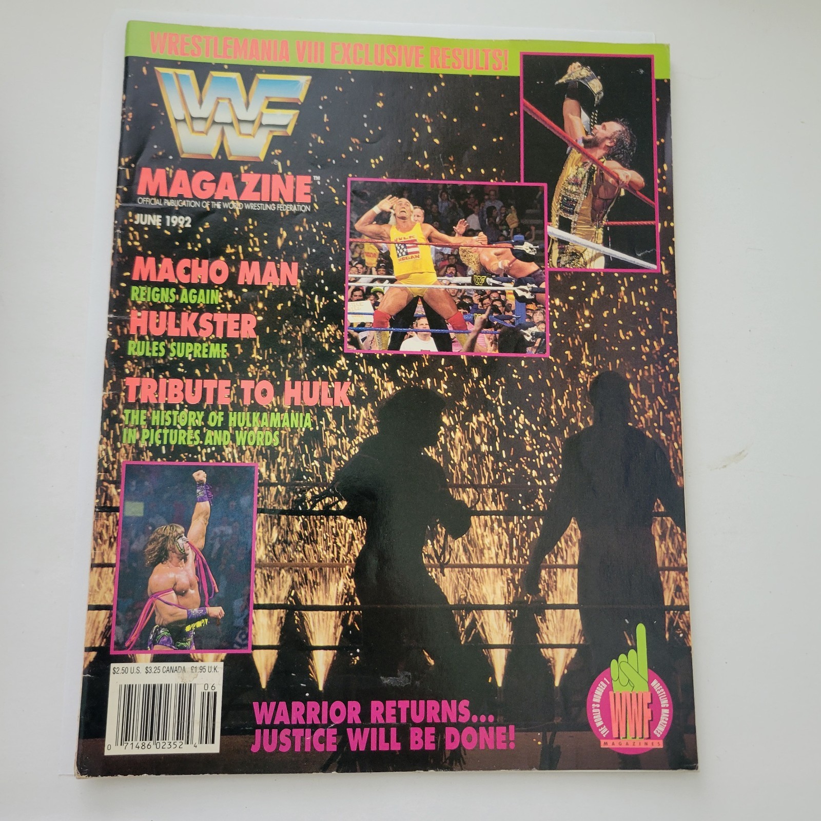 WWF Magazine June 1992 Wrestling Wrestlemania Hulkamania Hogan Macho Man WWE