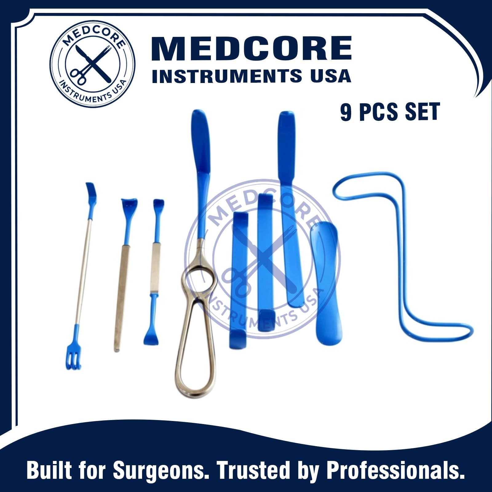 Surgical insulated Retractor set of 9 pcs surgical instruments Surgical insulated Retractor set of 9 pcs surgical instruments
