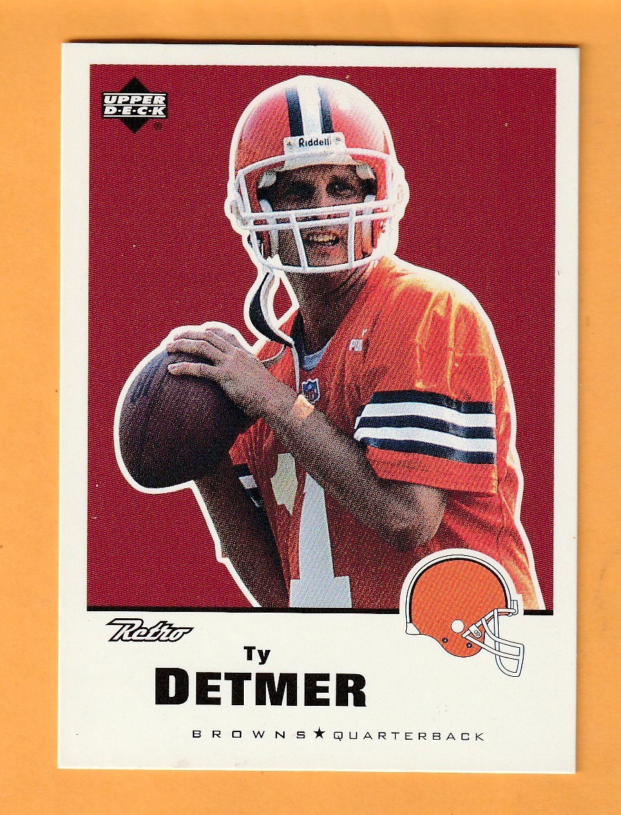 Ty Detmer Cleveland Browns 1999 Upper Deck Retro #37 BYU Cougars Brigham Young Ty Detmer Cleveland Browns 1999 Upper Deck Retro #37 BYU Cougars Brigham Young