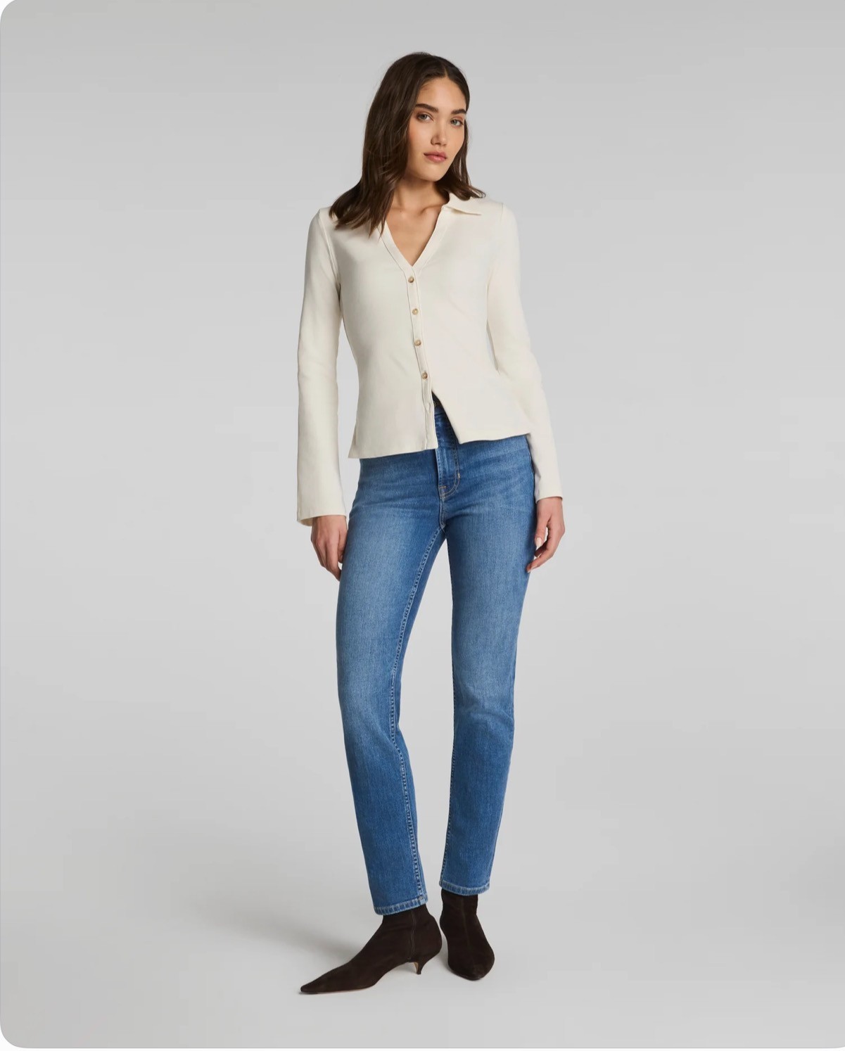 NWT SPANXsculpt® ReDefine Slim Straight Jeans | Monterey Wash - size 8