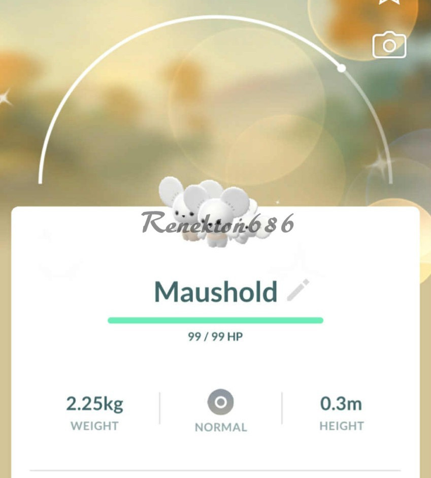 Pokémon SHINY Maushold (Family of Three) - PTCs - GO Read Description