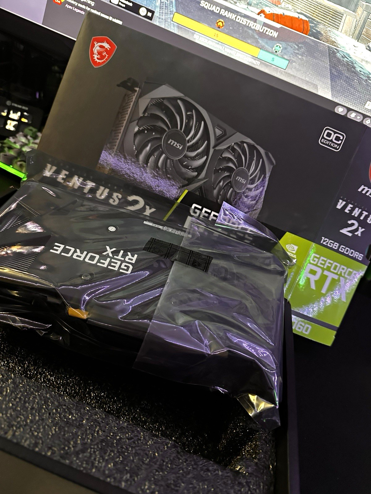 MSI GeForce RTX 3060 Ventus 2X OC Edition 12GB GDDR6 DLSS HDMI/DP