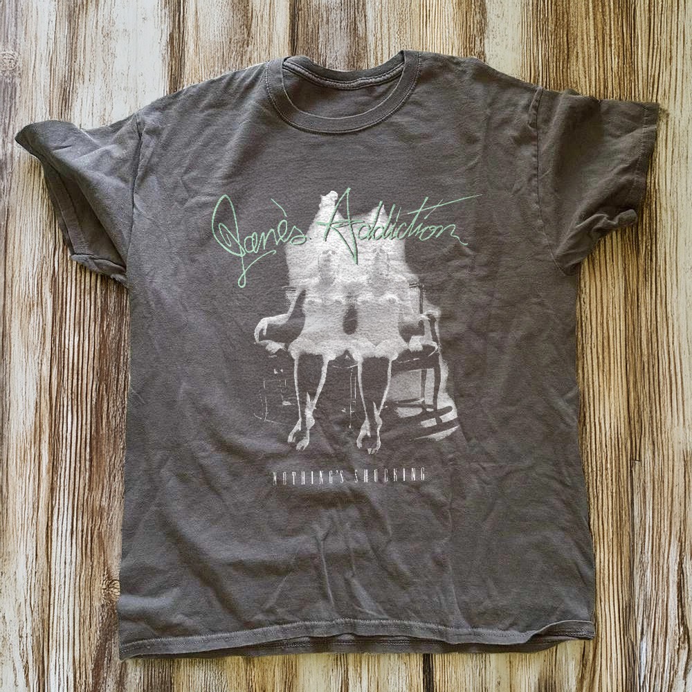 Jane\'s Addiction Nothing\'s Shocking T-Shirt Vintage Alt Rock Charcoal S-5XL
