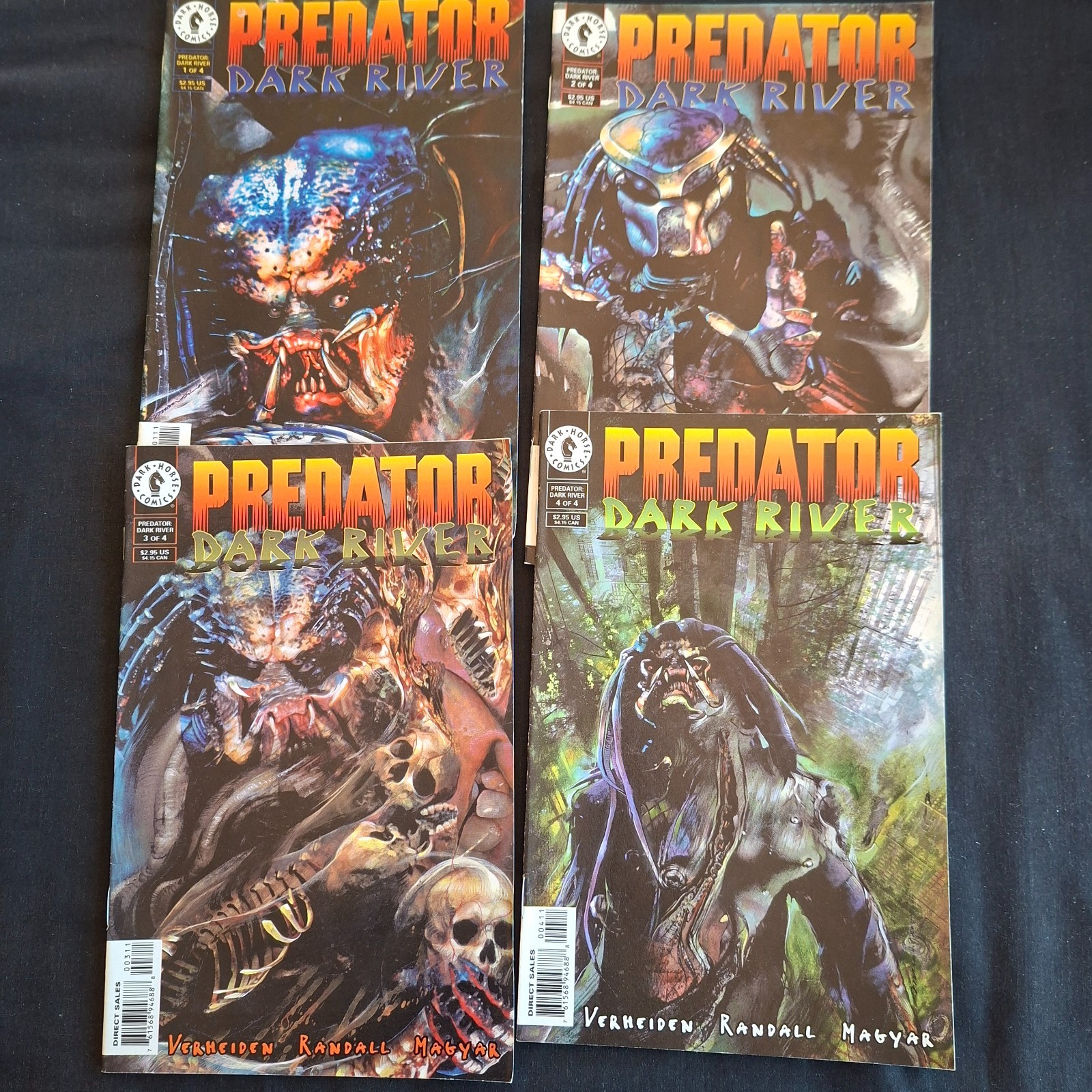 Predator  Dark river 1,2,3,4 Set Dark Horse comics (b28) Fine-Fine+