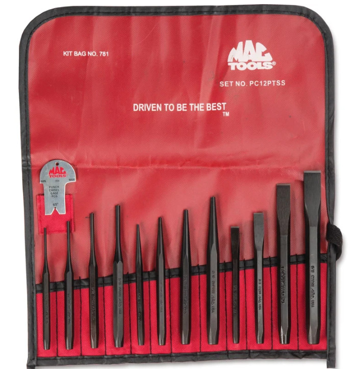 Mac 12pc punch and chisel set Mac 12pc punch and chisel set