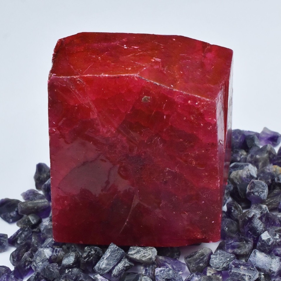 800.10 Ct Natural Red Ruby Rough Uncut Huge Size Certified Loose Gemstone