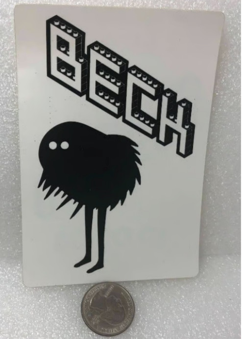 2006 Beck The Information Promo Sticker 2006 Beck The Information Promo Sticker