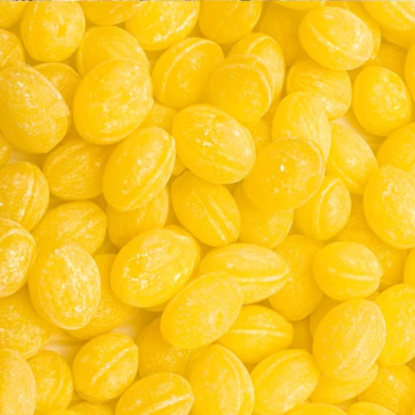 Claeys Sanded Lemon Drops Hard Candy 1LB | Lemon Flavored Bulk Candy - 