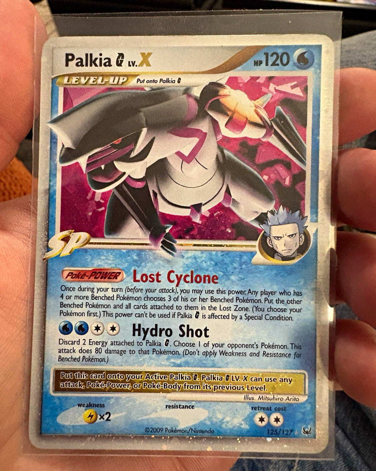 Nintendo Palkia G LV.X (125/127) Platinum Holo Ultra Rare 2009 120 HP ENG