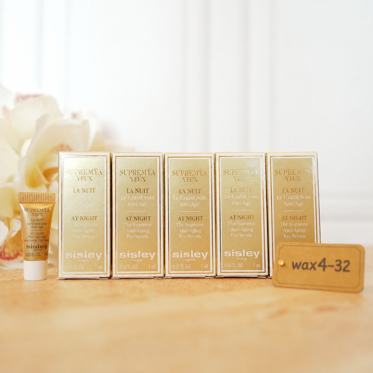 5 x Sisley Supremya At Night Anti-Aging Eye Serum 1ml 0.03oz Travel Size