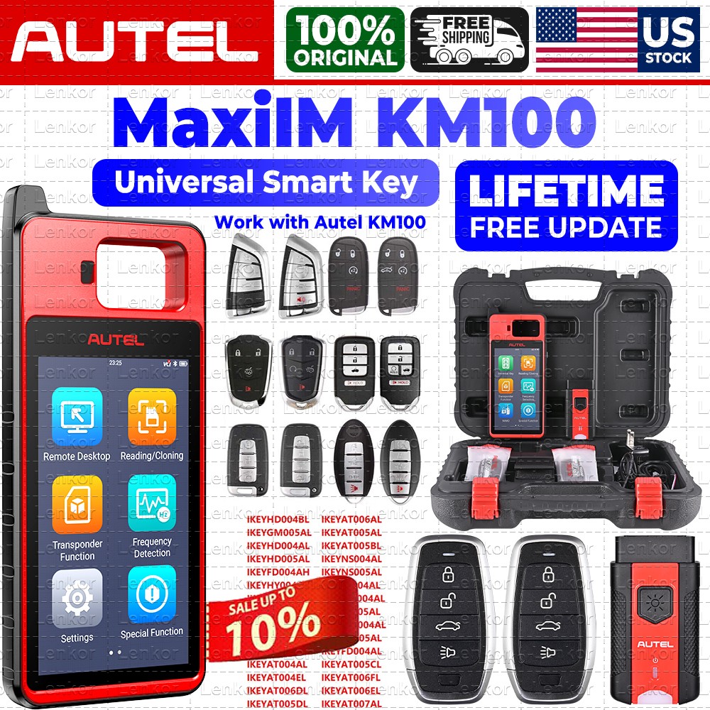 2026 Newest Autel MaxiIM KM100 Key Fob Programming Tool Programmer Immobilizer