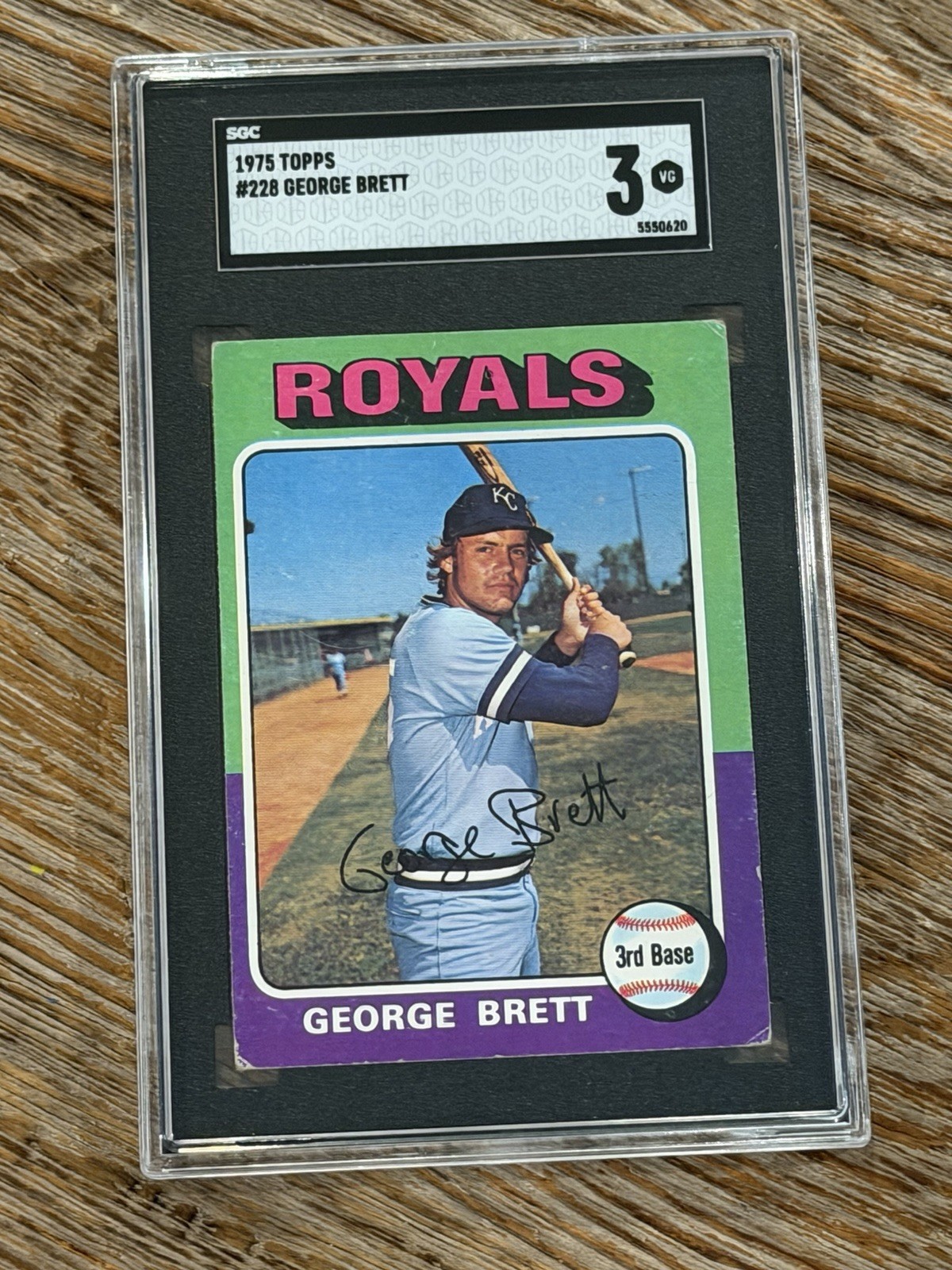 1975 Topps - George Brett #228 (RC) SGC 3