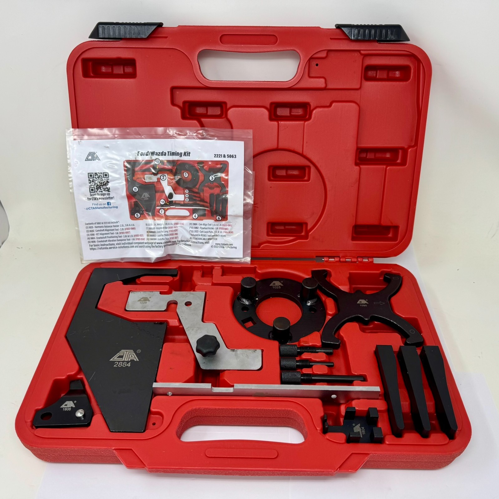 CTA Tools 2221 13 Pc Ford Mazda Timing Tool Kit EcoBoost Duratec - Used