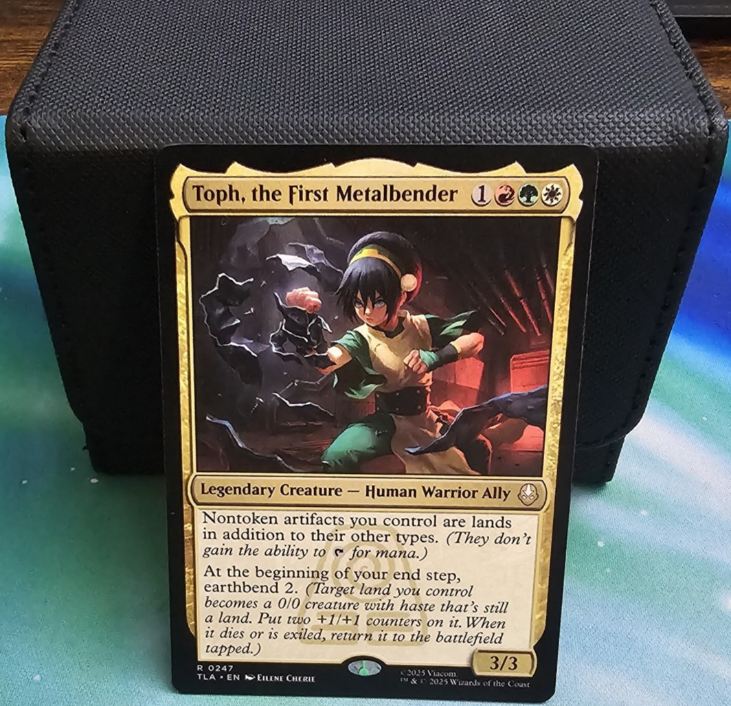 Toph, the First Metalbender MTG Commander Deck EDH Avatar Artifacts Landfall