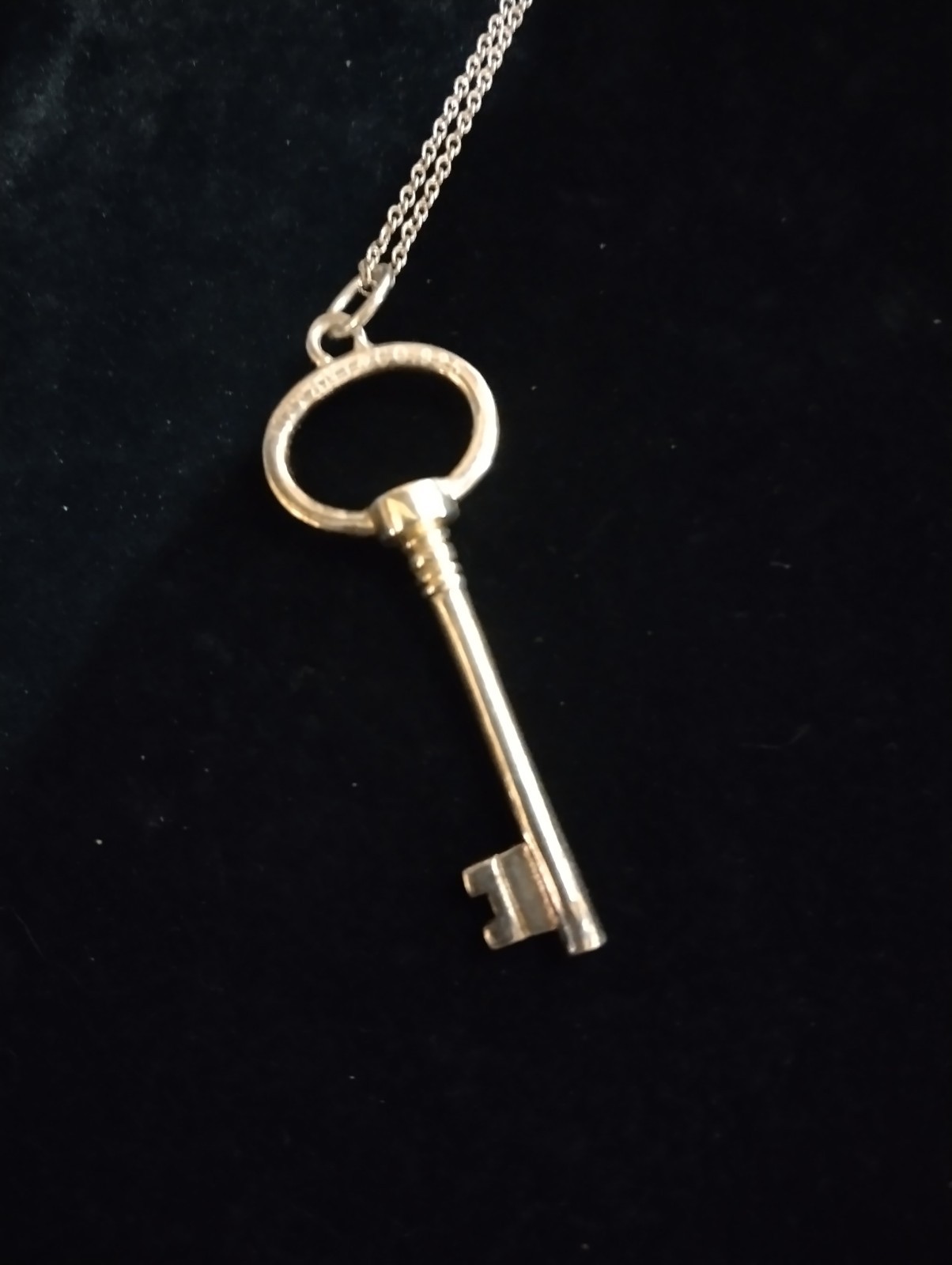 Vtg Tiffany & Co Sterling Marked .925 2” Long Skeleton Key Pendant 18 Vtg Tiffany & Co Sterling Marked .925 2” Long Skeleton Key Pendant 18