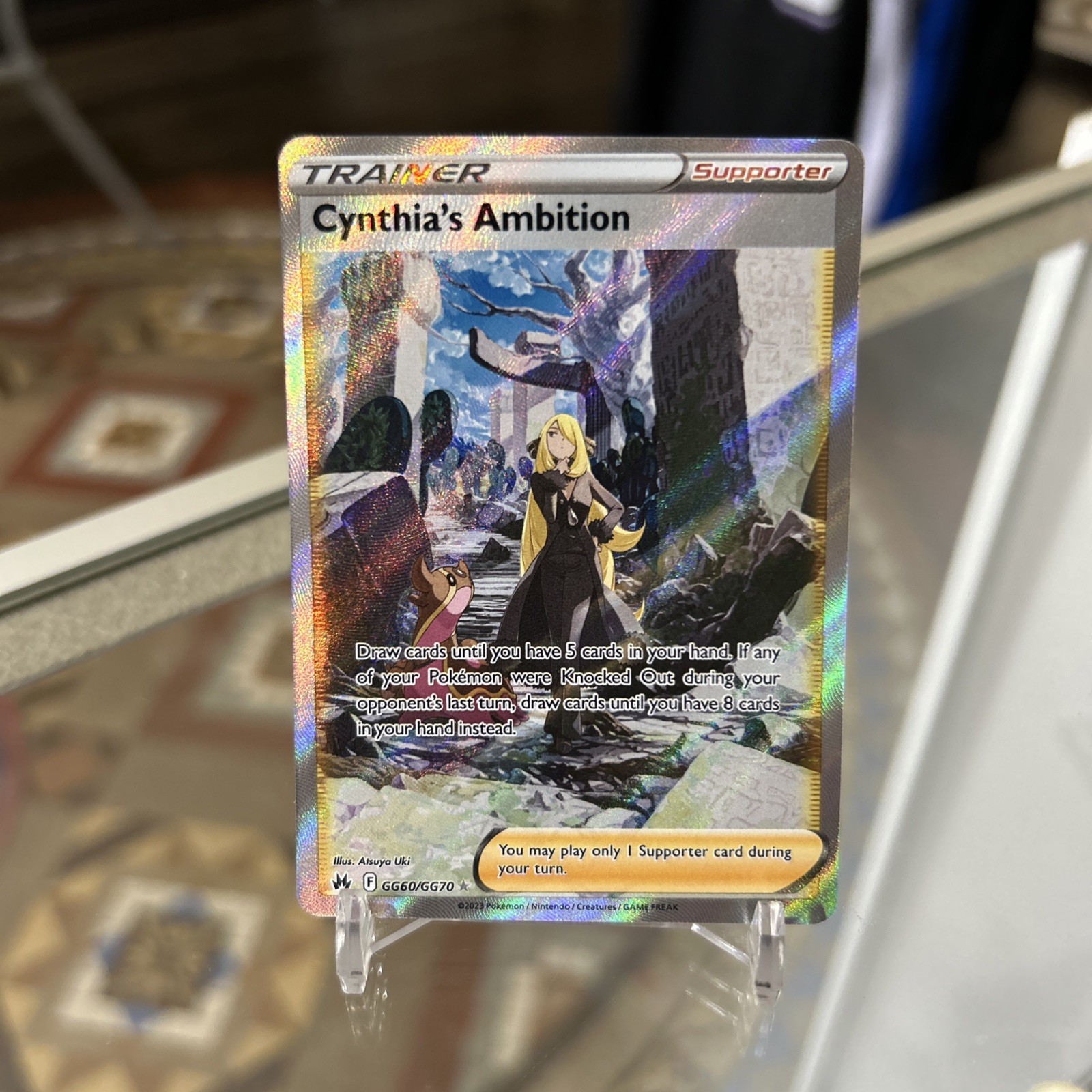 Pokemon Cynthia's Ambition SIR GG60/GG70 Crown Zenith Galarian Gallery