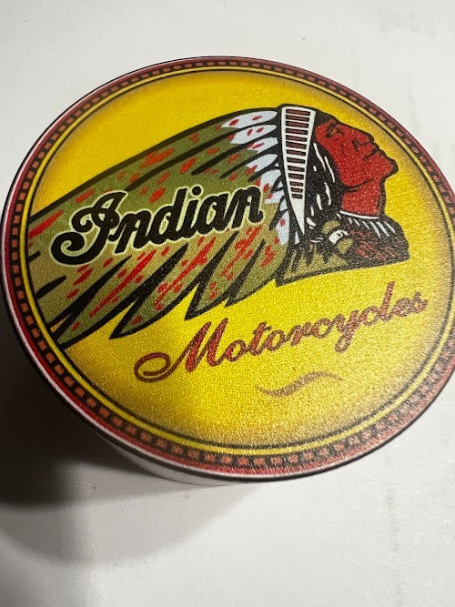 4 PCS 2.5” CUSTOM MADE INDIAN MOTORCYCLE  METAL HERB / TOBACCO GRINDER
