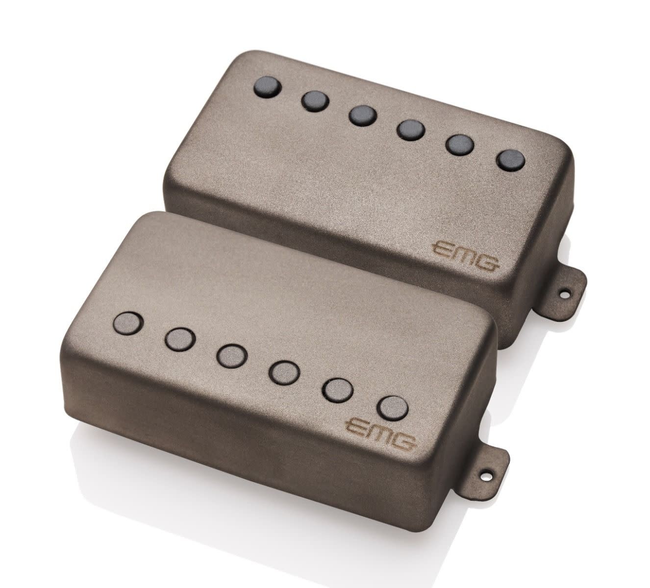 EMG 50th Anniv LE James Hetfield Sig Active Humbucker Pickup Set, Sand Blasted