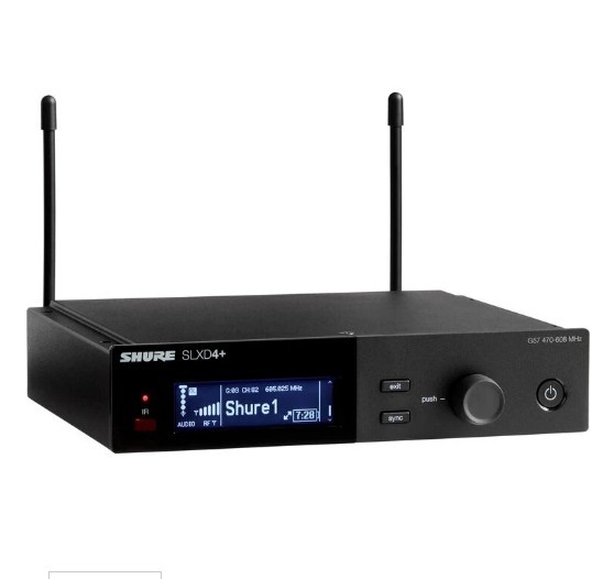 Shure SLXD4+=-G57 Digital Wireless Rackmount Receiver (G57: 470 to 608 MHz) Shure SLXD4+=-G57 Digital Wireless Rackmount Receiver (G57: 470 to 608 MHz)