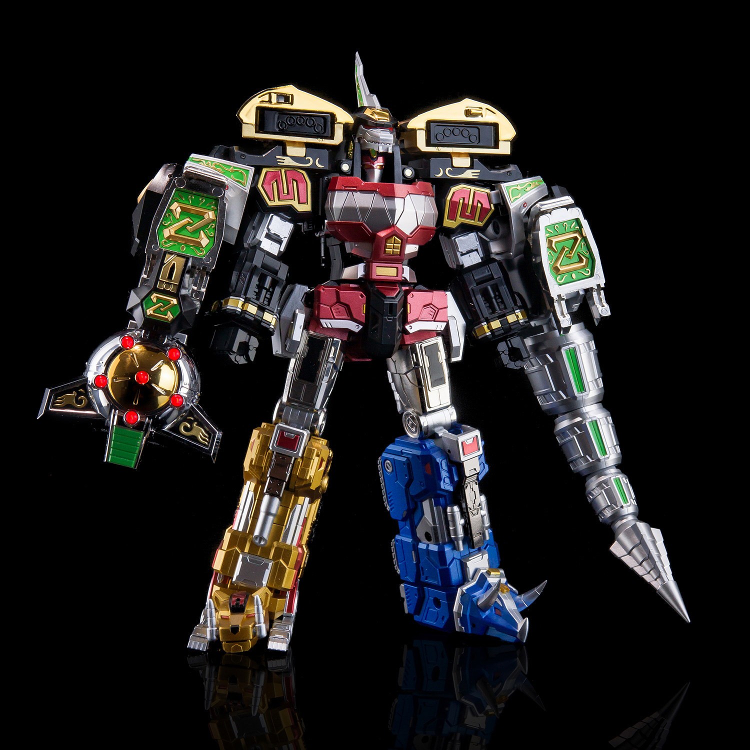 Mighty Morphin Power Rangers Dragon Caesar Megazord transformable Metal Toy Gift