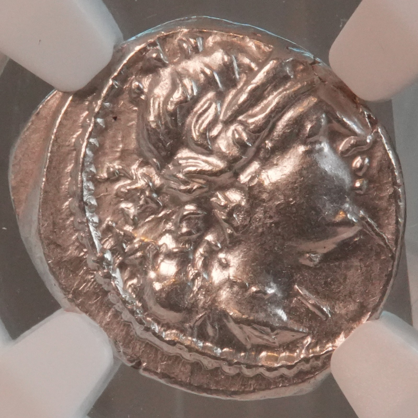 Gaul. Drachm, Massalia, NGC AU, 2nd-1st Century BC, Artemis, Lion