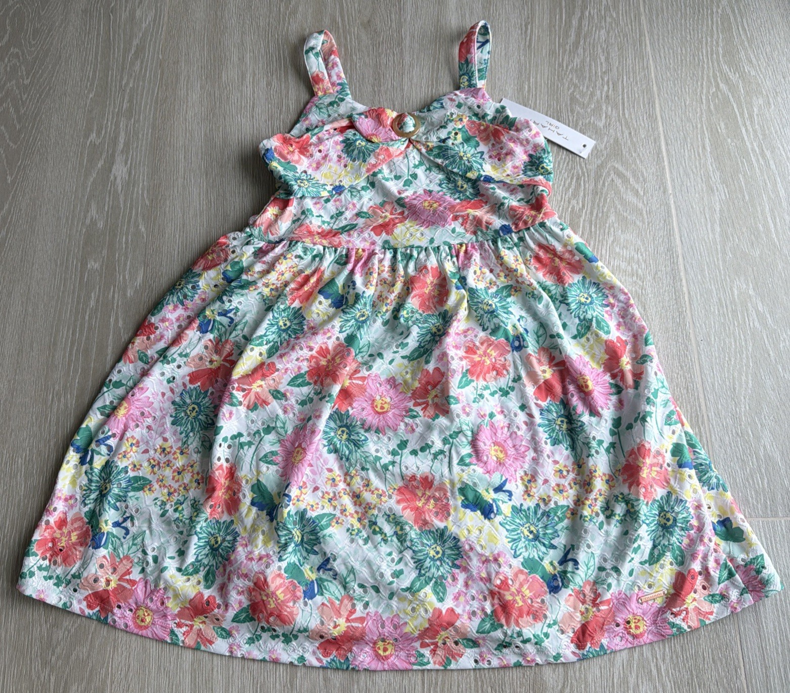 “TAHARI Girl” Toddler Girls Floral Dress (NEW) Size 7