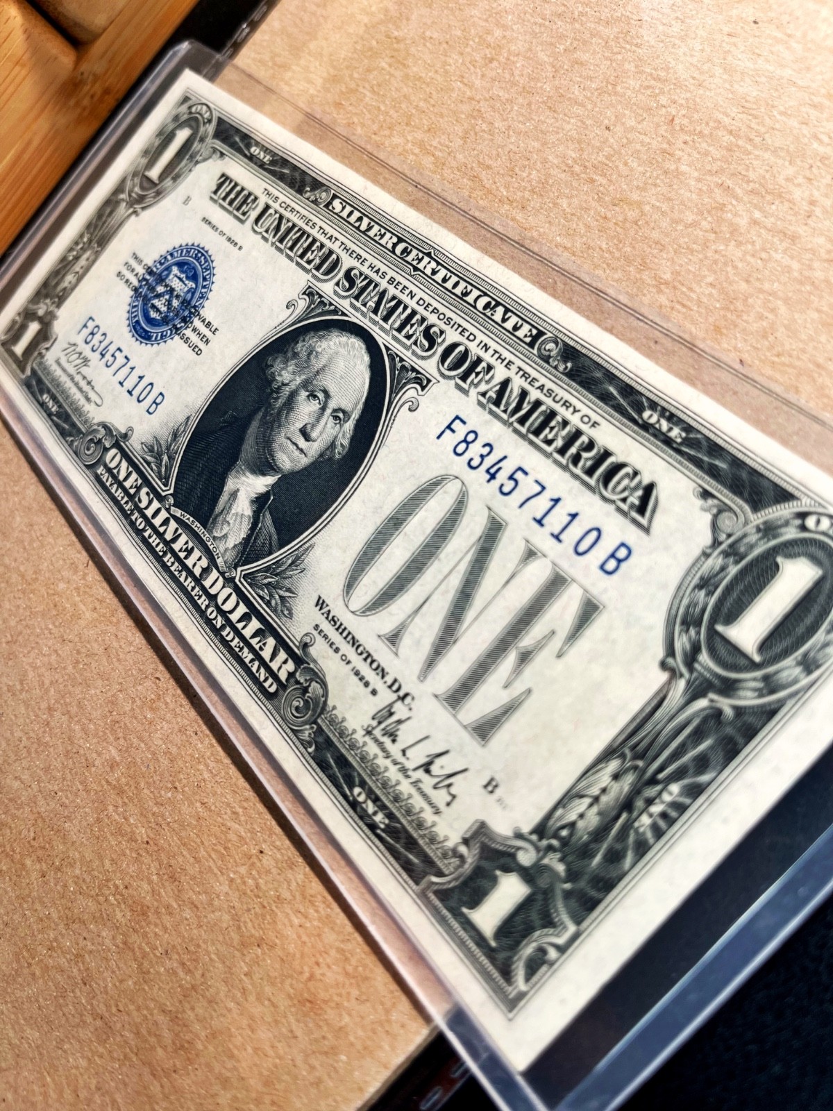 Fr. 1602 1928B $1 Silver Certificate 