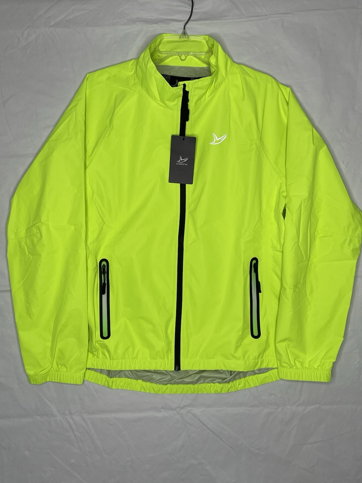 Lushenuni Jacket Womens XXL NWT Windbreaker Golf Neon Full Zip Casual Travel