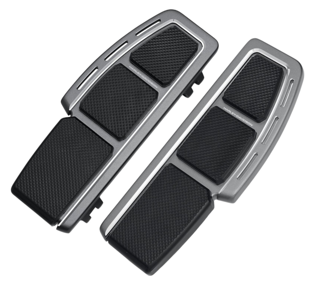 86-25 Harley Touring Trike Adversary Rider Floorboards Graphite 50502250 OEM