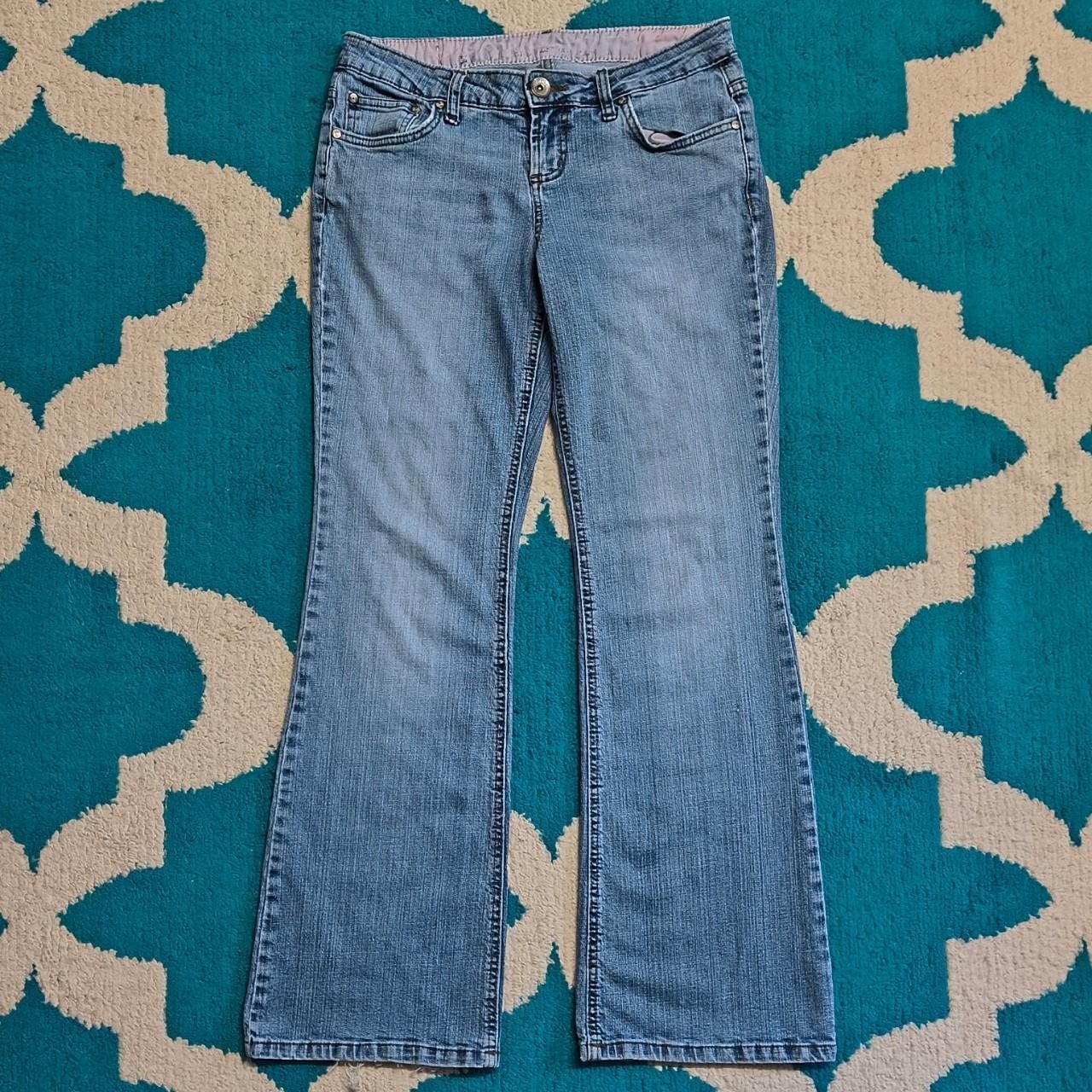 Vintage Y2K 2000s Womens L.E.I  Low Rise Bootcut Light Wash Stretch Jeans Size 9