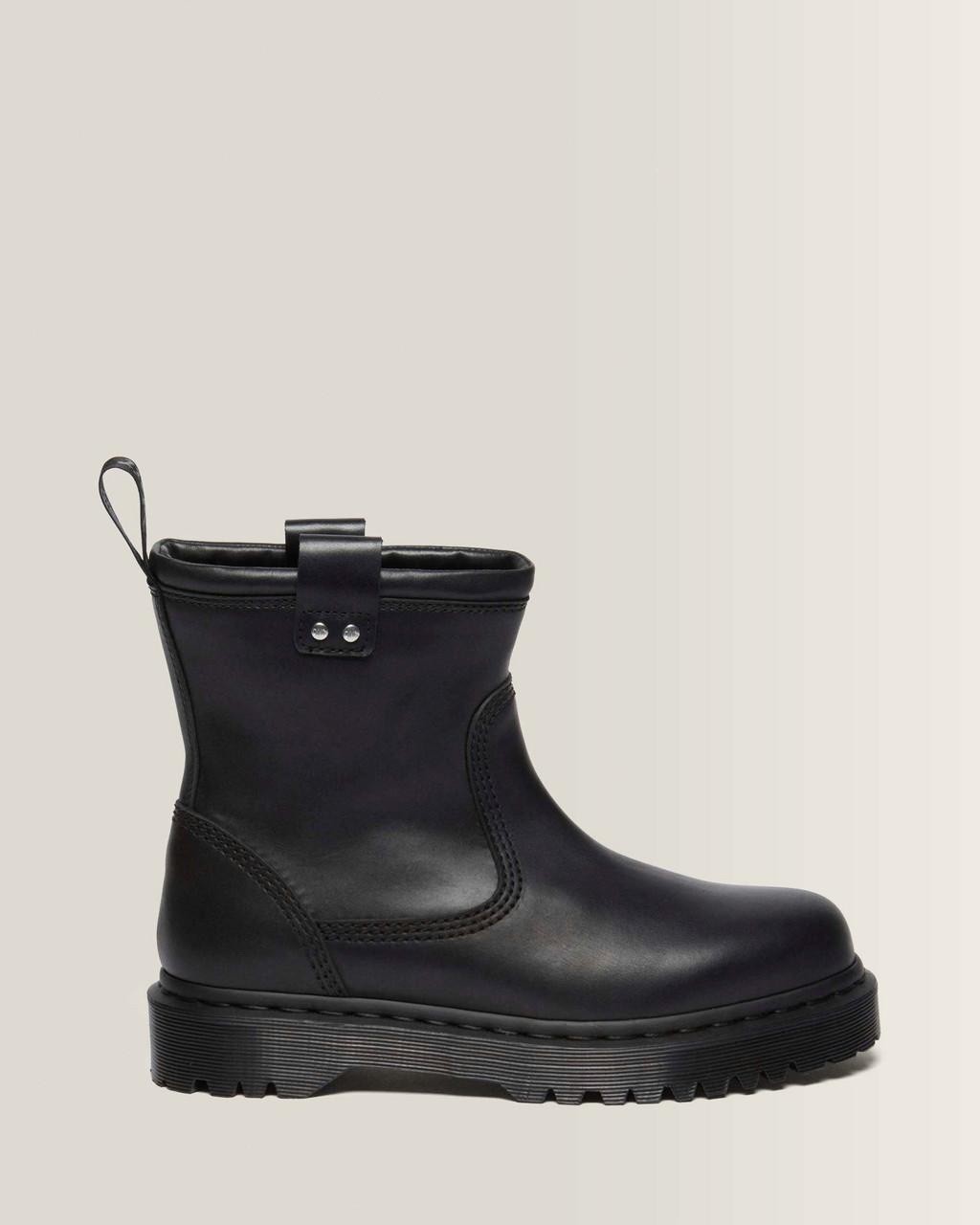 Dr. Martens Anistone Lo Leather Boots Women’s Size 10 Black Casual AnkleI