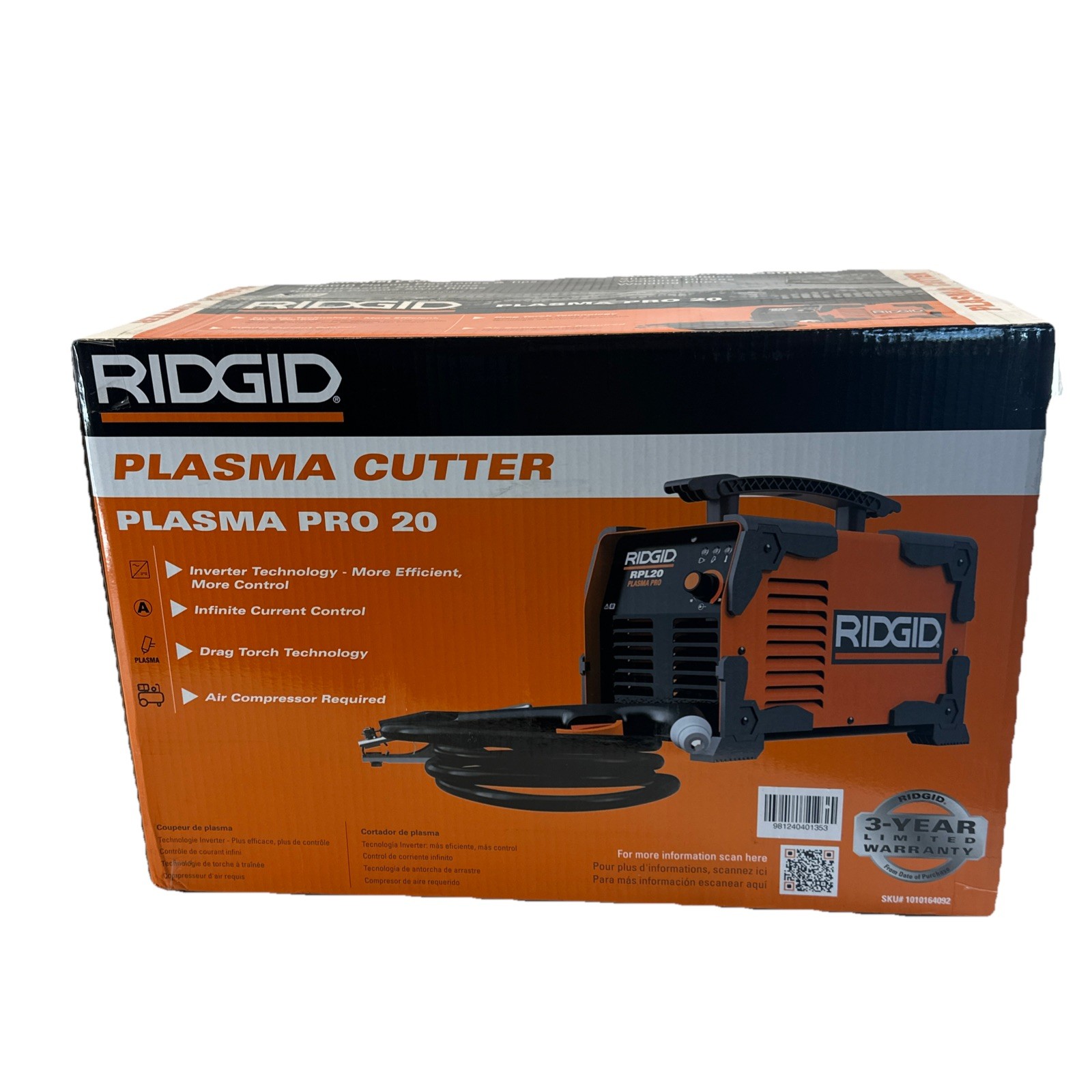 RIDGID Plasma Cutter Plasma Pro 20 Unused Item With All Original Parts RPL20