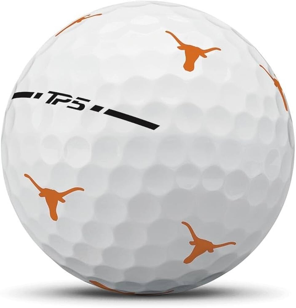 Taylormade TP5/X PIX TEXAS LONGHORNS Golf Balls, NCAA, Collectable, 3 Pk Taylormade TP5/X PIX TEXAS LONGHORNS Golf Balls, NCAA, Collectable, 3 Pk